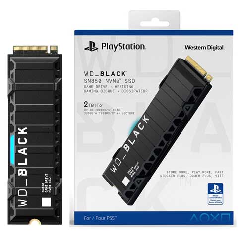 WD_BLACK SN850 SSD with Heatsink for PS5 2T