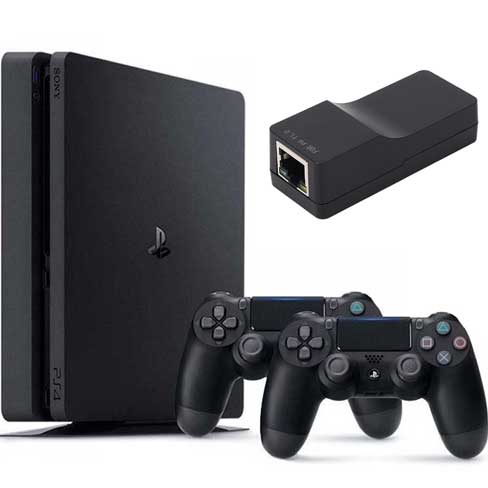 Ps4 slim 1tb 2controller کپیخور ورژن 11 + دانگل